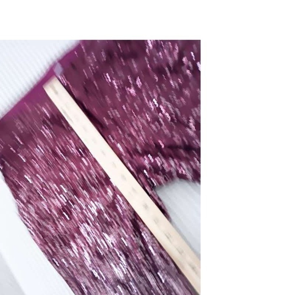 Cable & Gauge Burgundy Sequin Ombre Pants Womens S Party NWOT - Picture 10 of 11